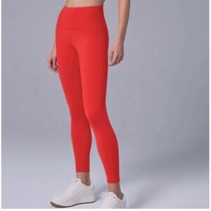 Alo Airlift Red Hot Summer 7/8 High-Waisted Leggings Size M